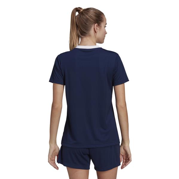 adidas Entrada 22 Womens Navy Blue/White Football Shirt